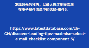 发现领先的技巧，以最大程度地提高您在电子邮件清单中的选择-组件5。